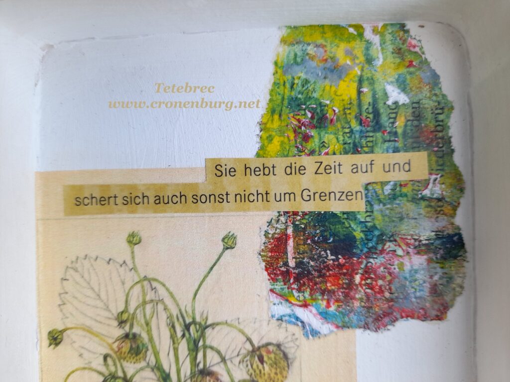 Floral Collage: Sie hebt die Zeit auf und schert sich auch sonst nicht um Grenzen.